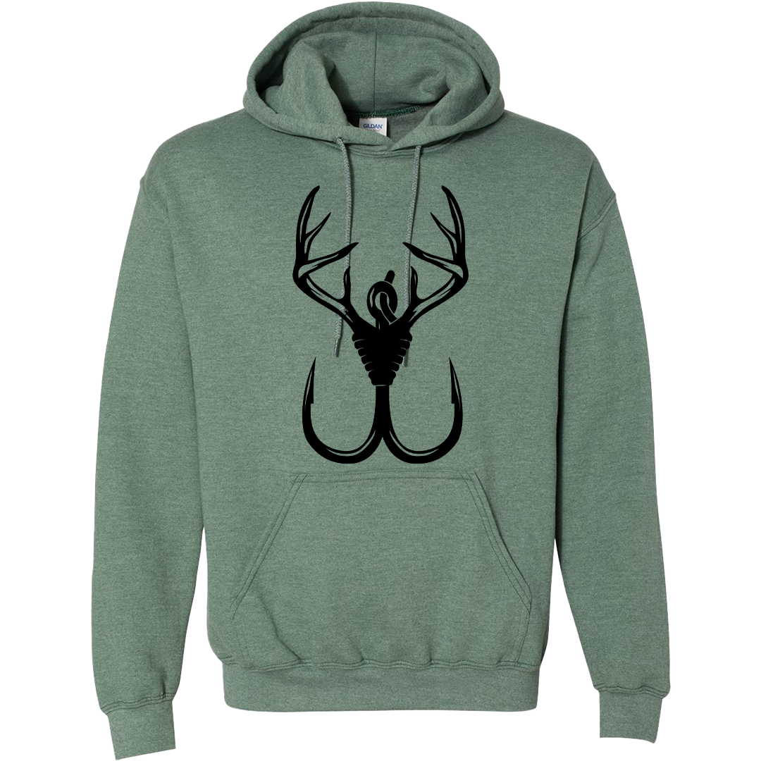 Antler Hook Adult Hoodie