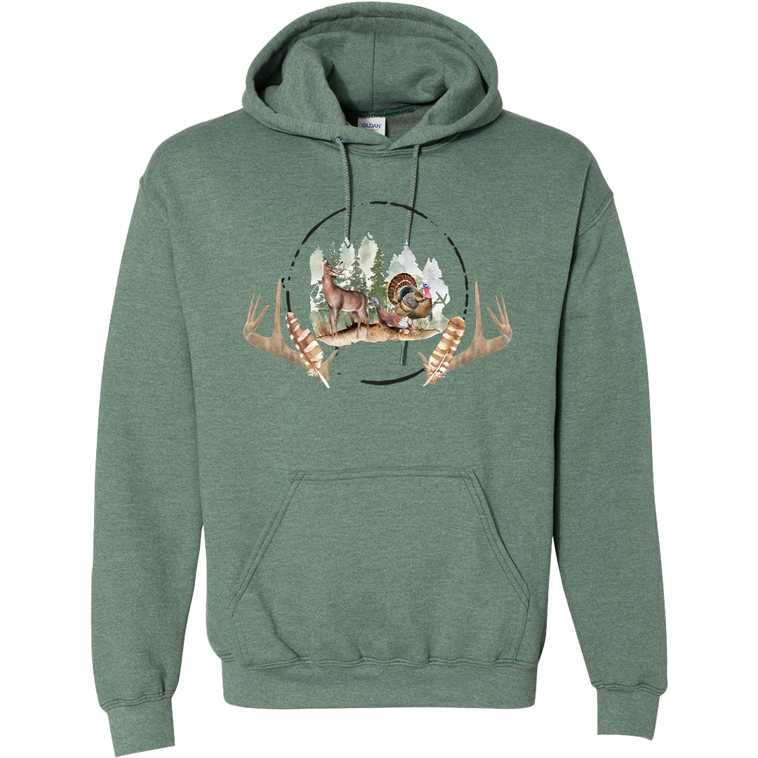 Bucks and Beards Adult Hoodie