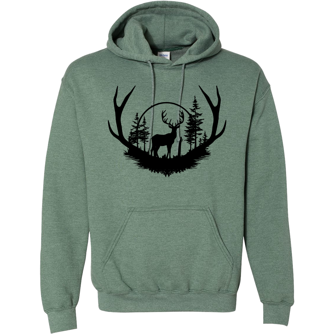 Deer Head Adult Hoodie