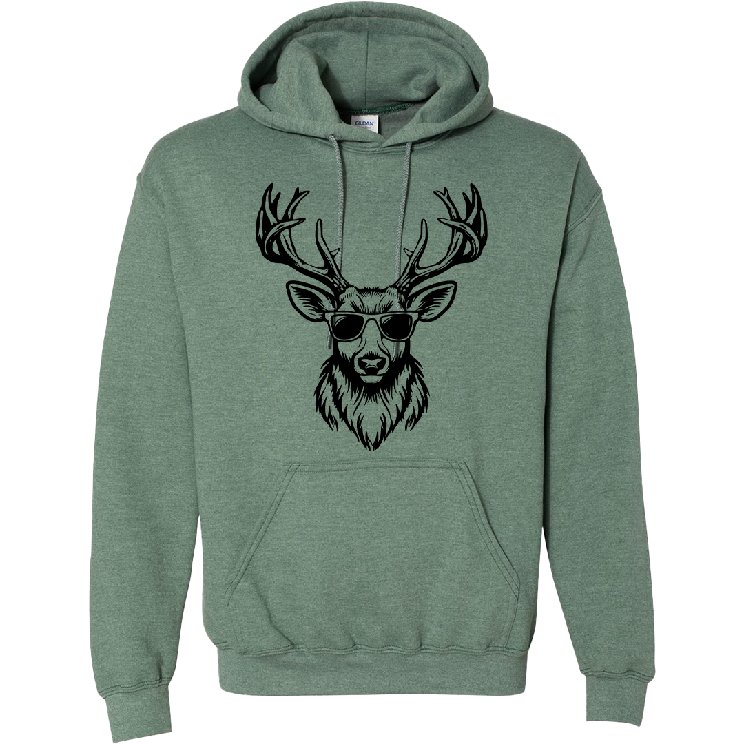 Cool Deer Adult Hoodie