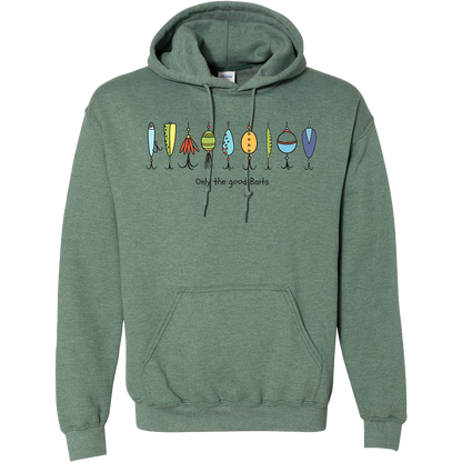Only The Good Baits Adult Hoodie