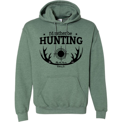 I'd Rather Be Hunting Adult Hoodie