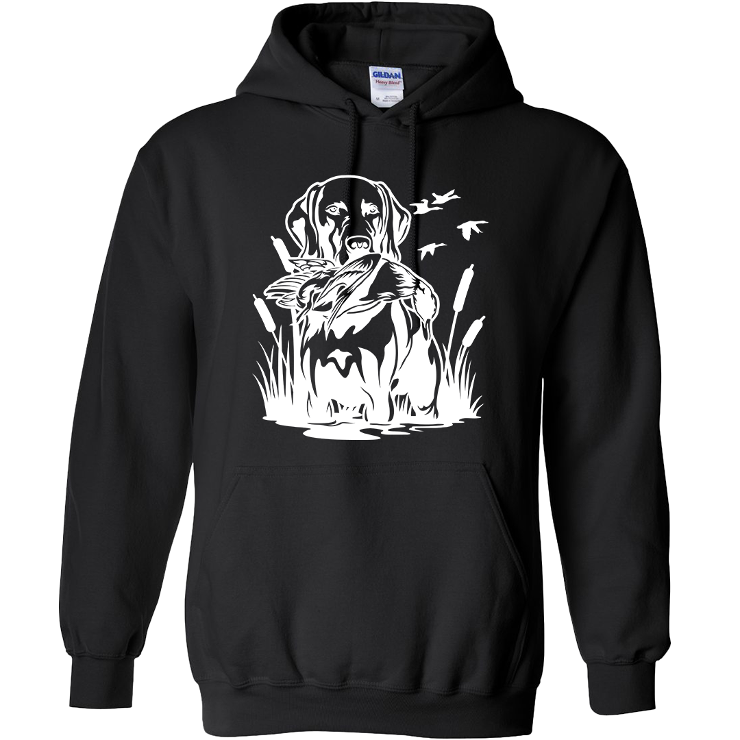 Duck Hunting Dog Adult Hoodie