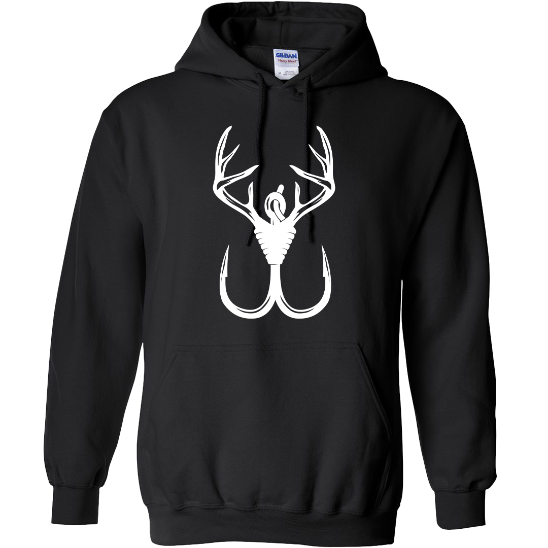 Antler Hook Adult Hoodie