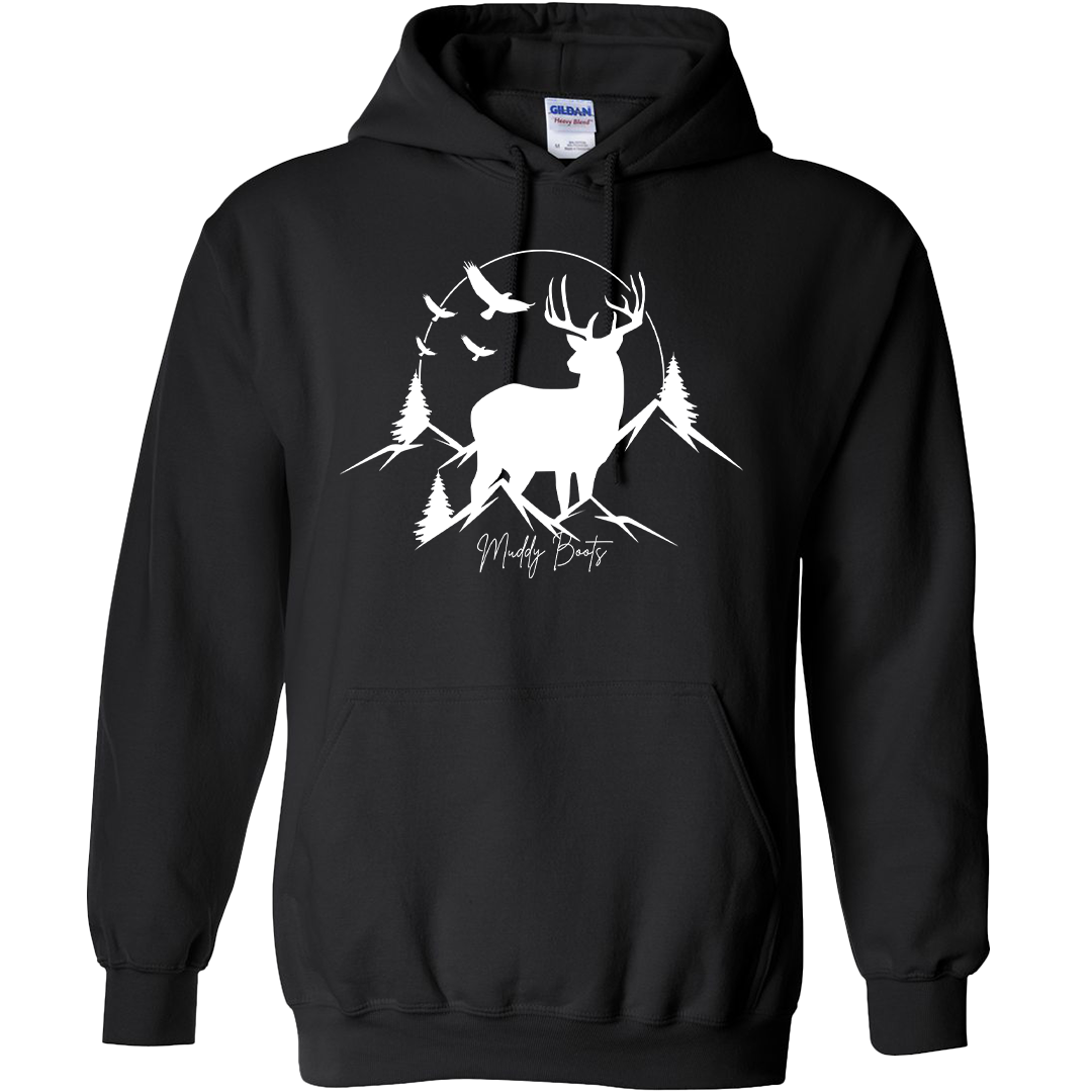 Mountain Deer Adult Hoodie