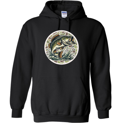 Jumping Bass Adult Hoodie