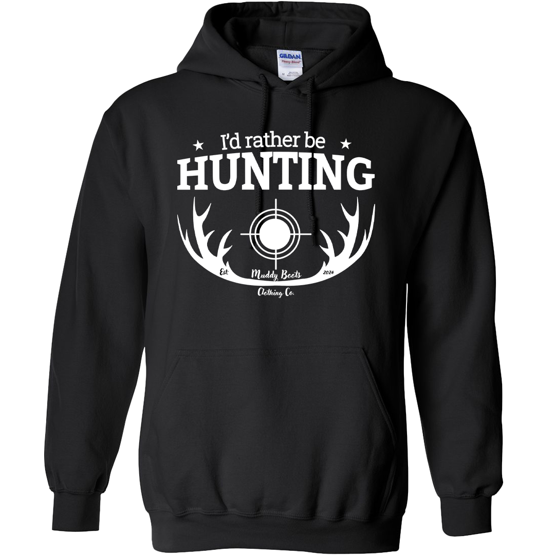 I'd Rather Be Hunting Adult Hoodie