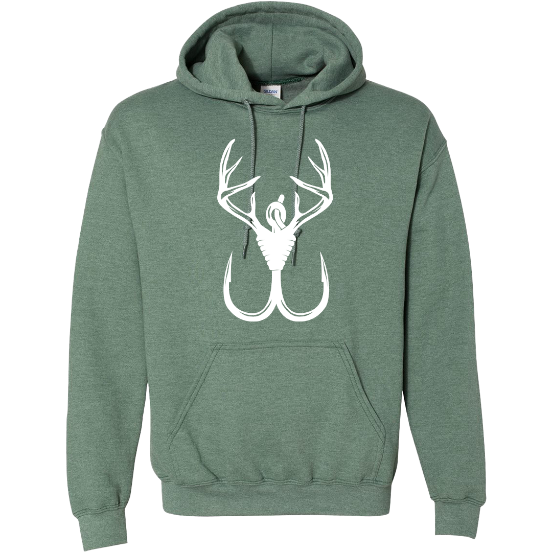 Antler Hook Adult Hoodie