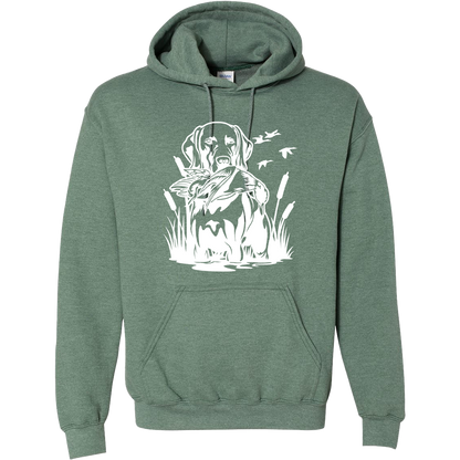 Duck Hunting Dog Adult Hoodie