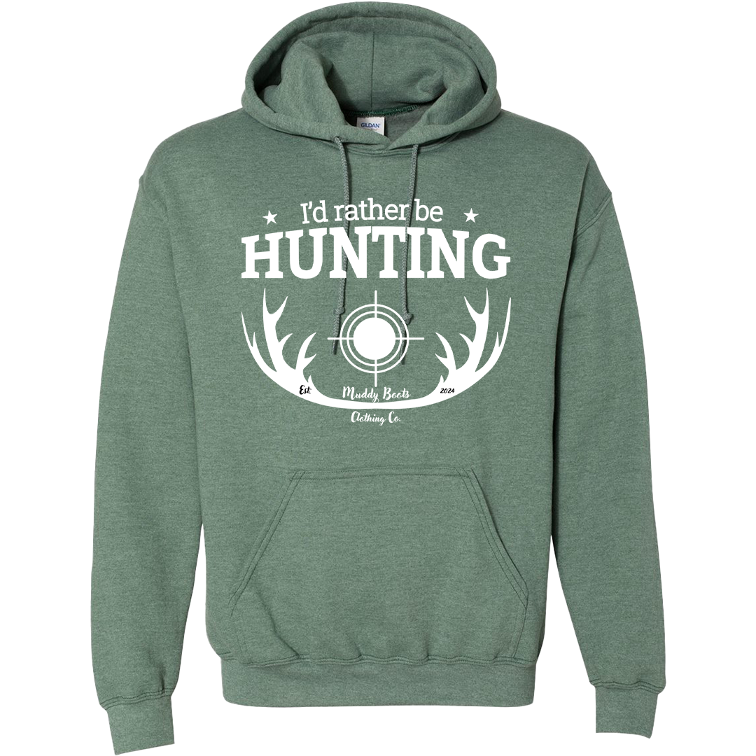 I'd Rather Be Hunting Adult Hoodie