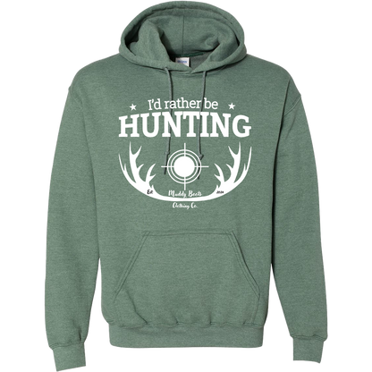 I'd Rather Be Hunting Adult Hoodie