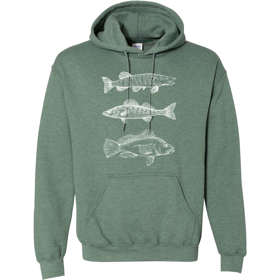 Midwest Fish Adult Hoodie