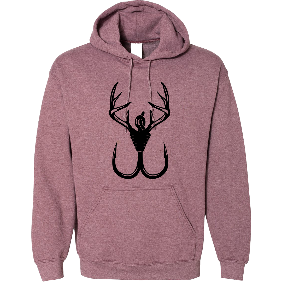 Antler Hook Adult Hoodie