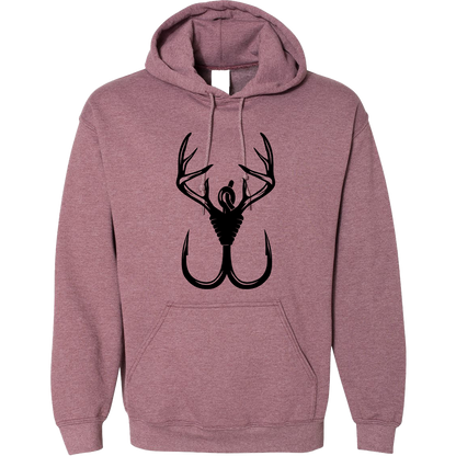 Antler Hook Adult Hoodie