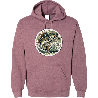 Jumping Bass Adult Hoodie