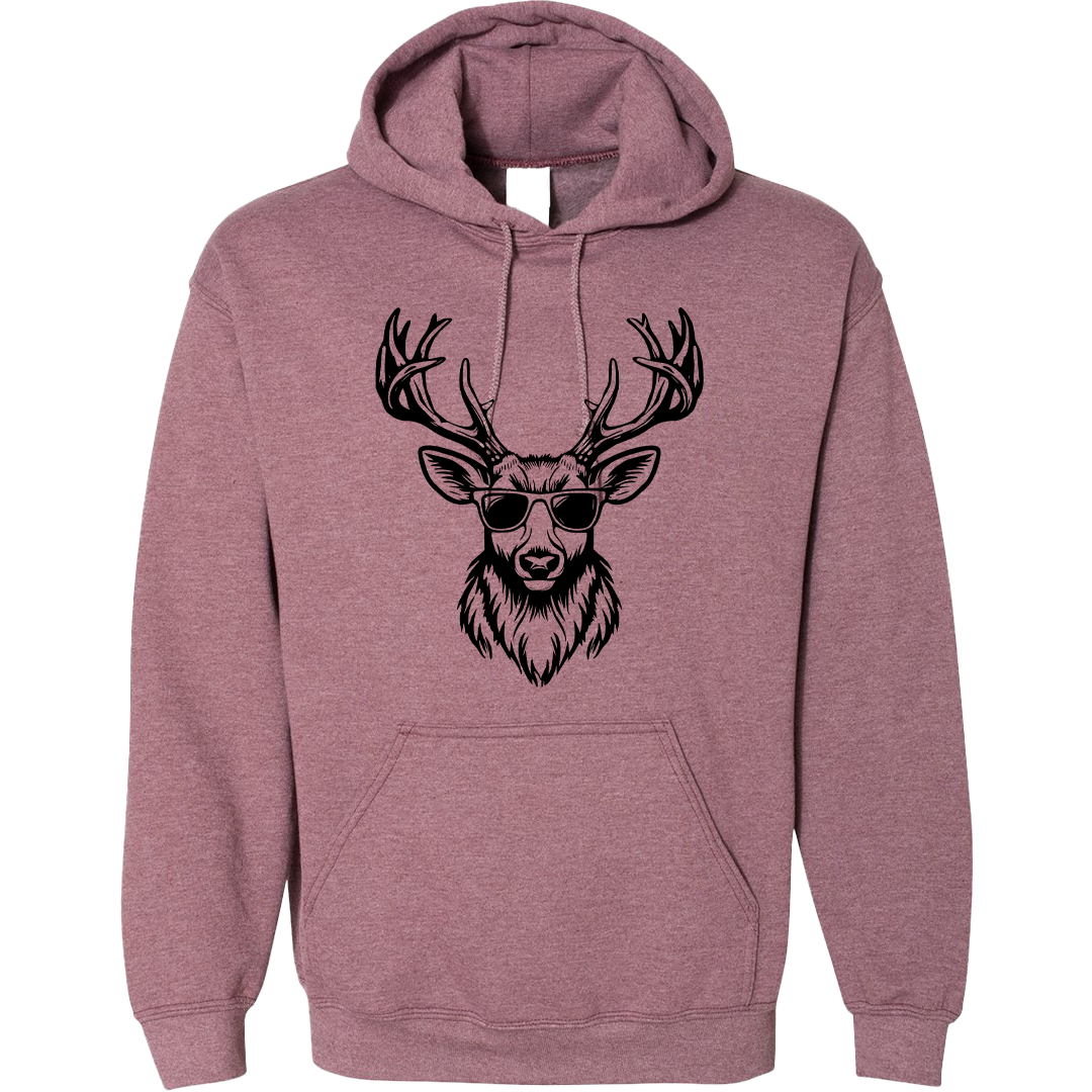 Cool Deer Adult Hoodie
