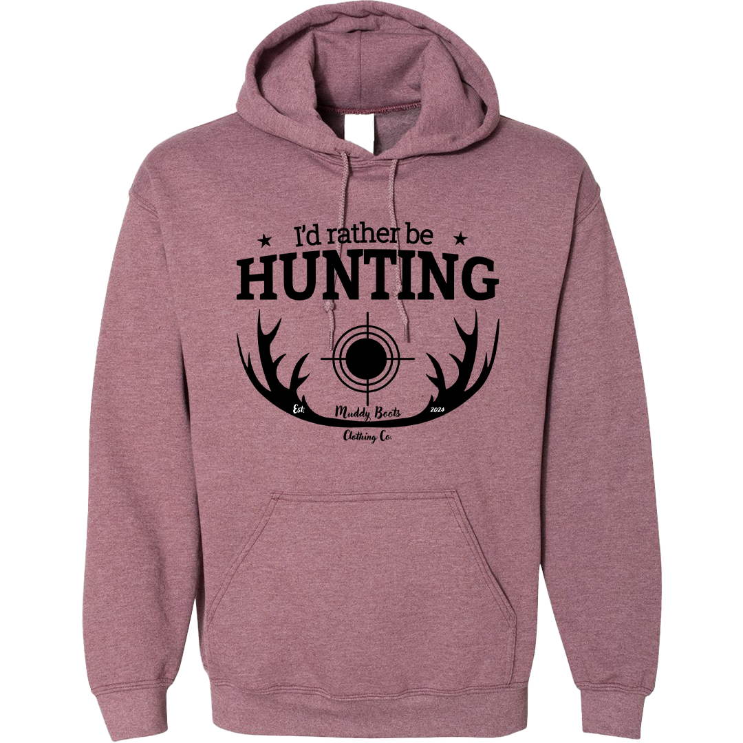 I'd Rather Be Hunting Adult Hoodie
