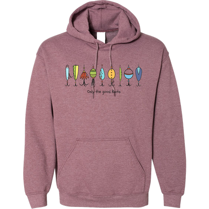 Only The Good Baits Adult Hoodie