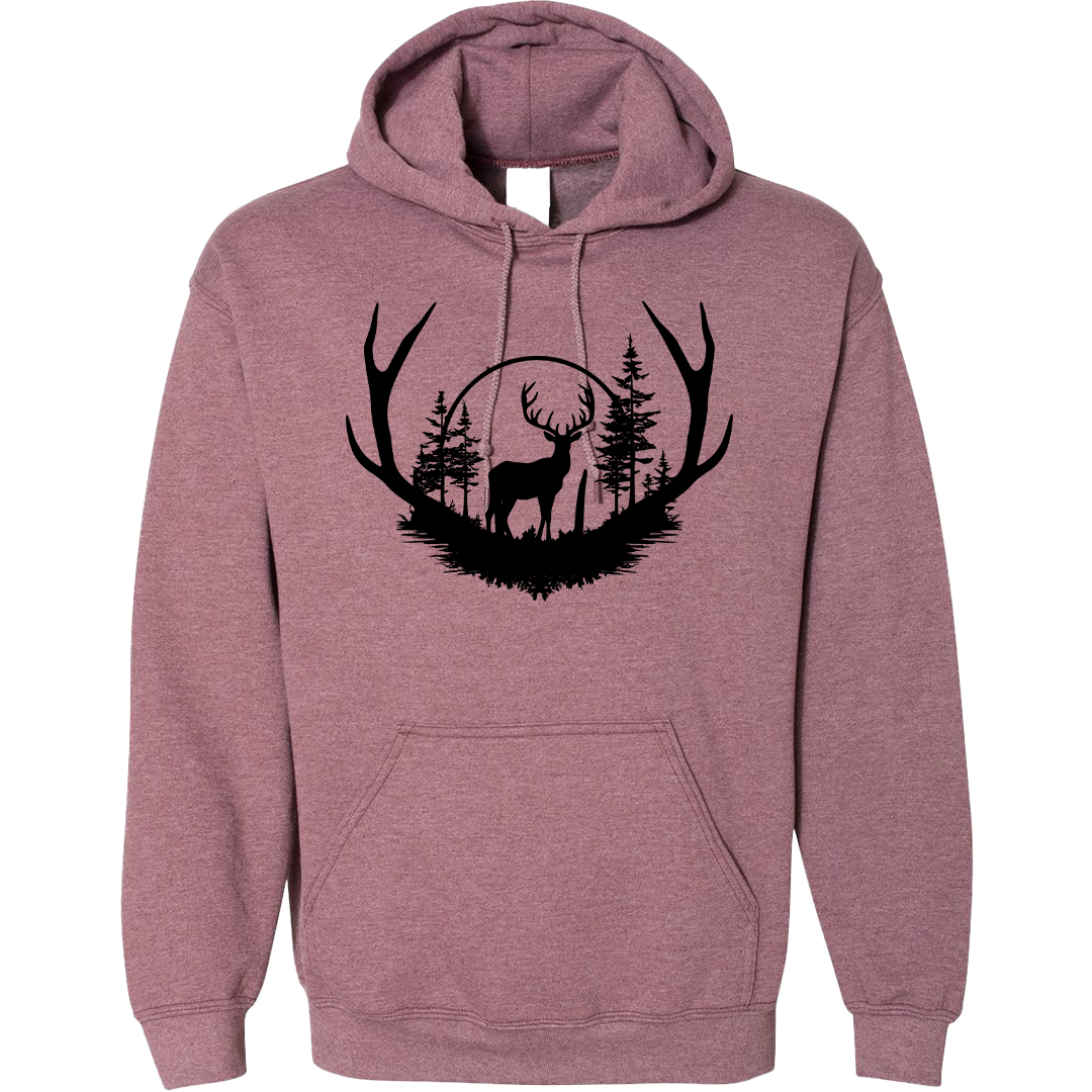 Deer Head Adult Hoodie