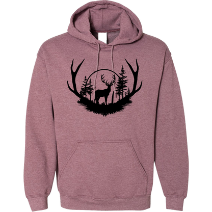 Deer Head Adult Hoodie