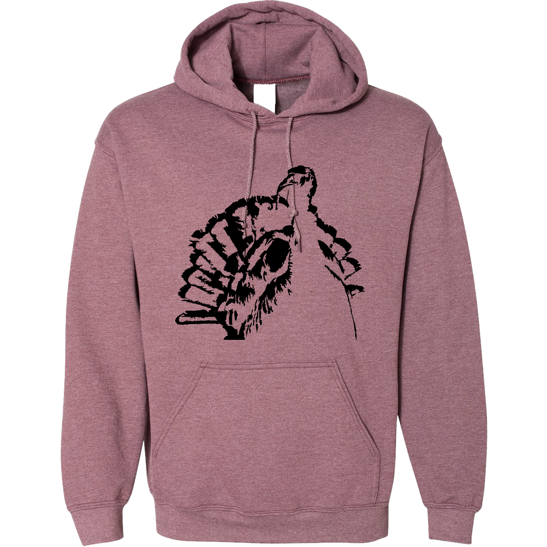 Turkey Contour Adult Hoodie