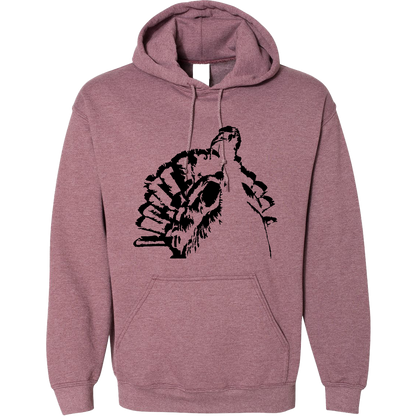 Turkey Contour Adult Hoodie