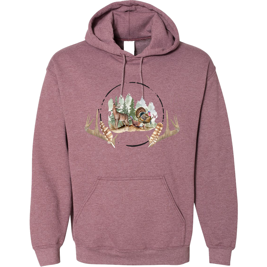 Bucks and Beards Adult Hoodie