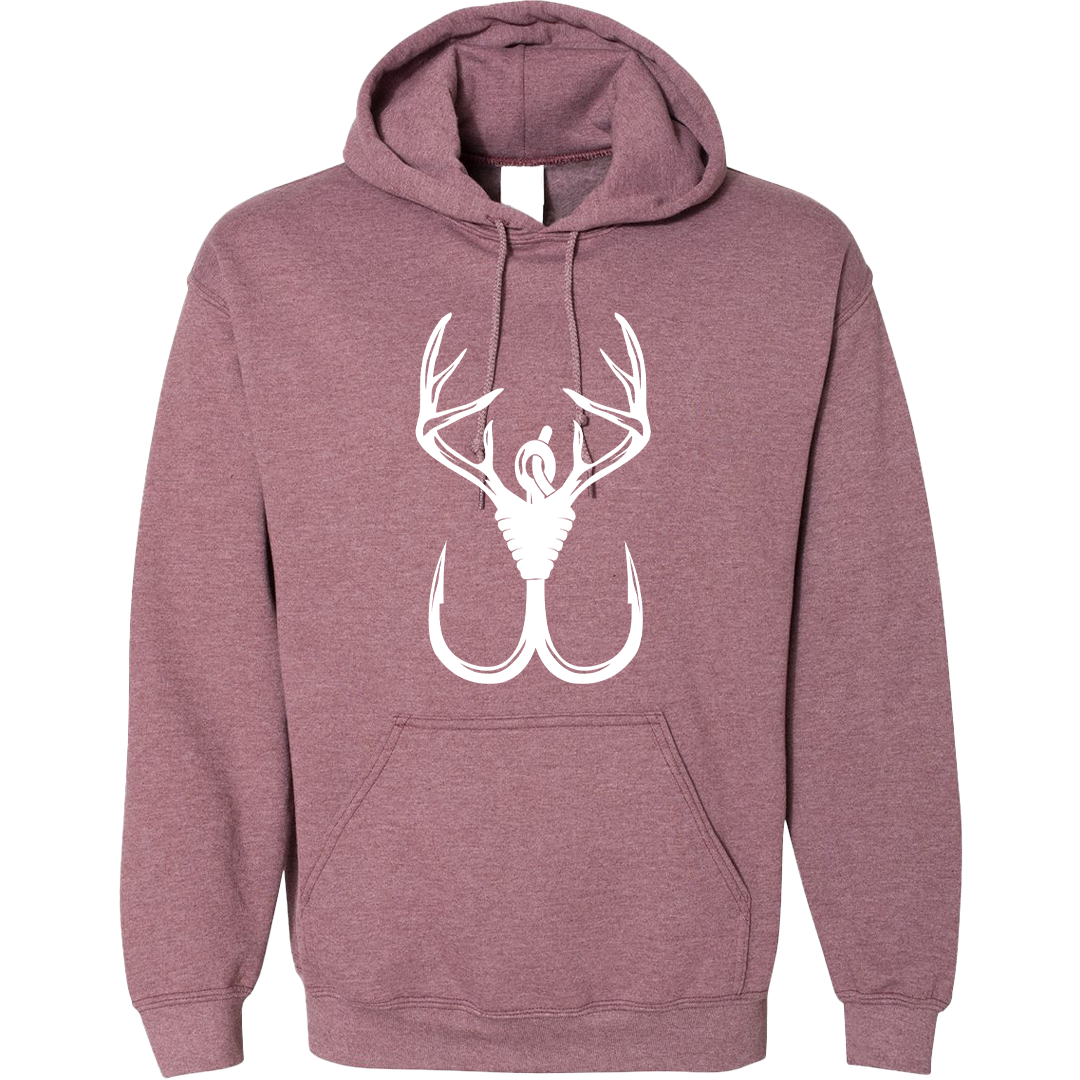 Antler Hook Adult Hoodie