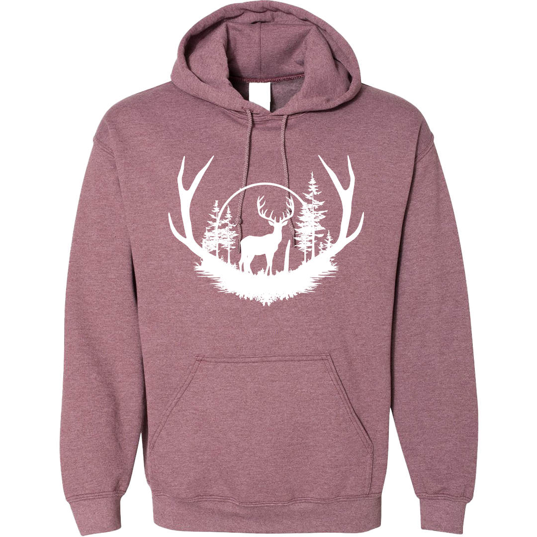 Deer Head Adult Hoodie