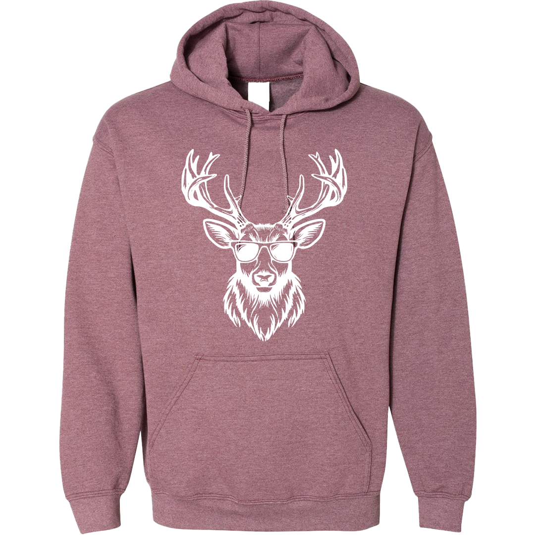 Cool Deer Adult Hoodie