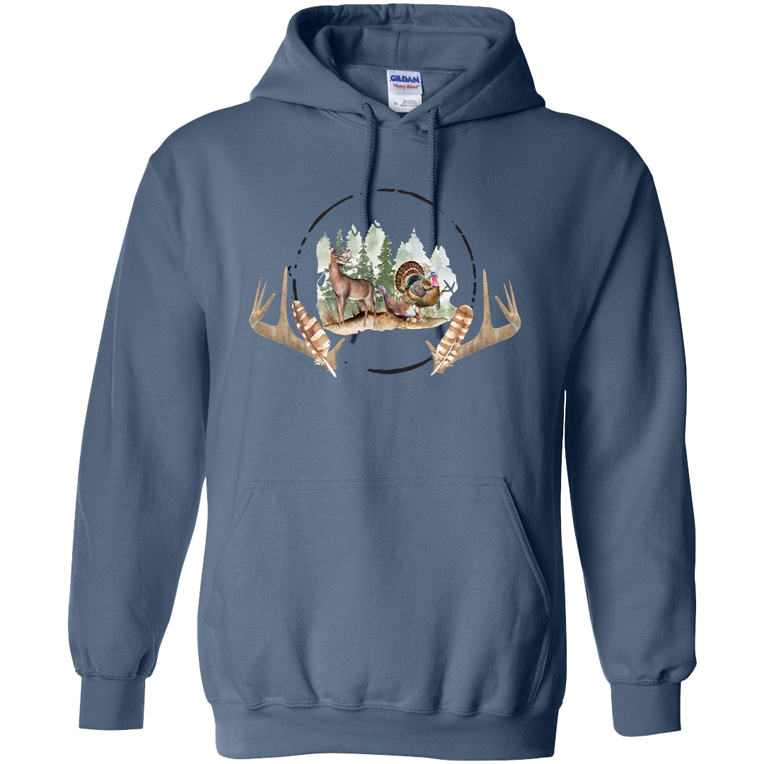 Bucks and Beards Adult Hoodie