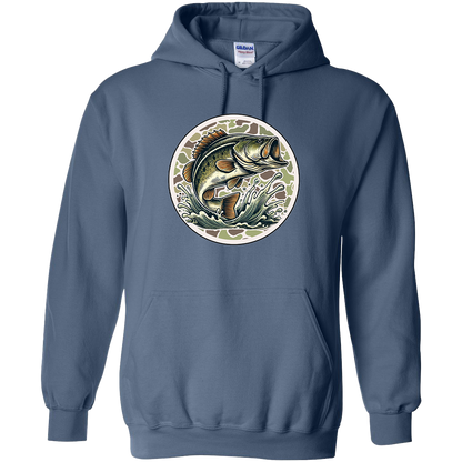 Jumping Bass Adult Hoodie