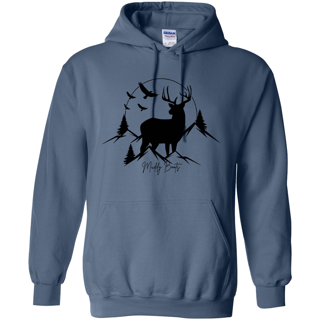 Mountain Deer Adult Hoodie