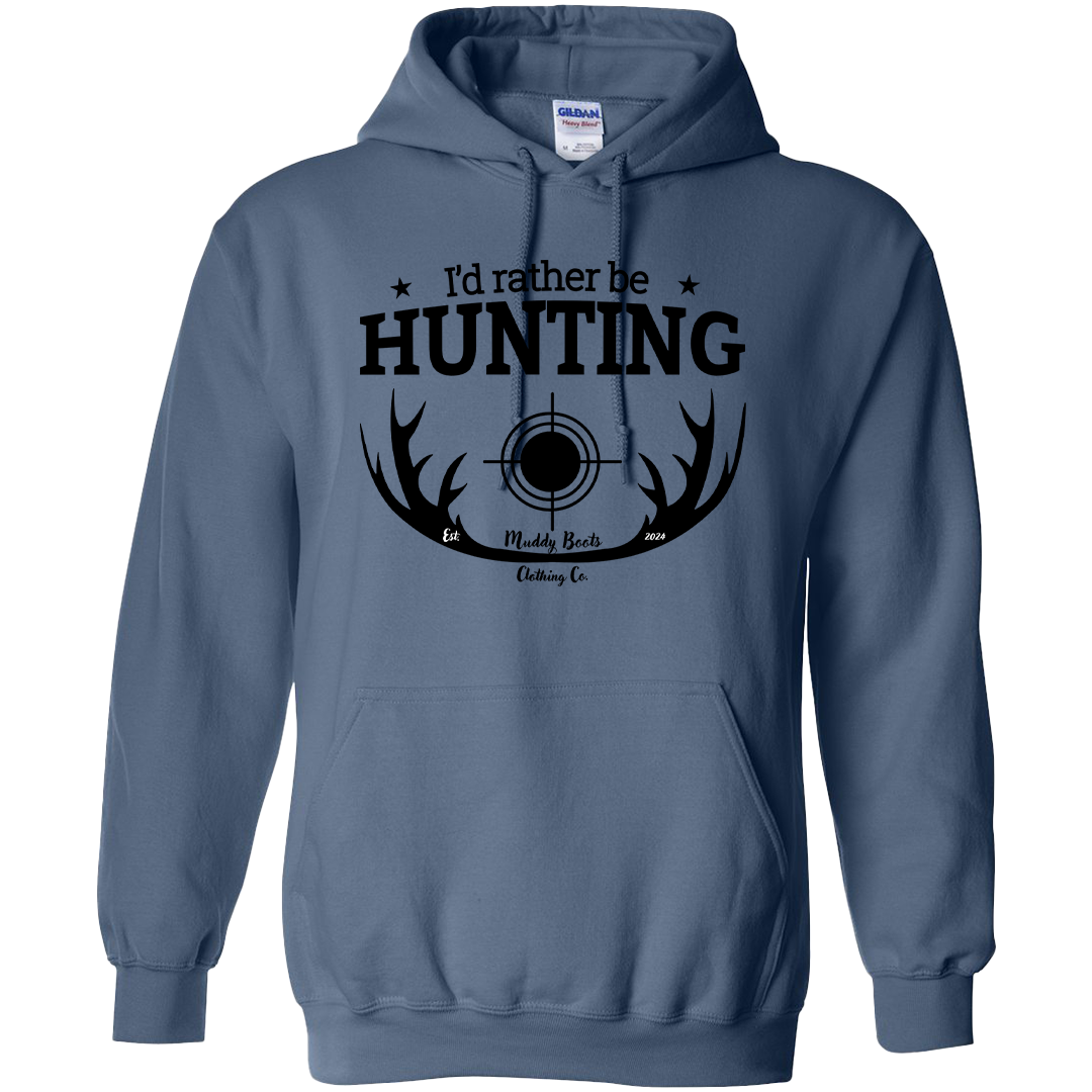 I'd Rather Be Hunting Adult Hoodie