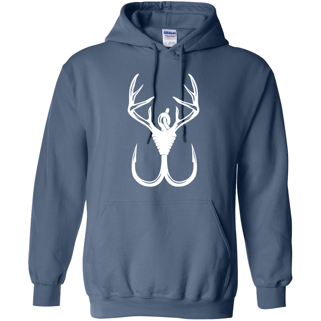 Antler Hook Adult Hoodie