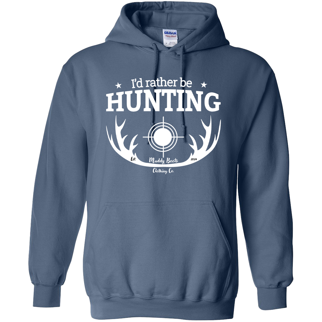 I'd Rather Be Hunting Adult Hoodie