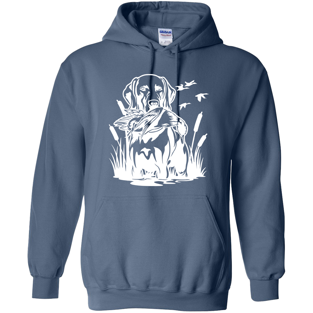 Duck Hunting Dog Adult Hoodie