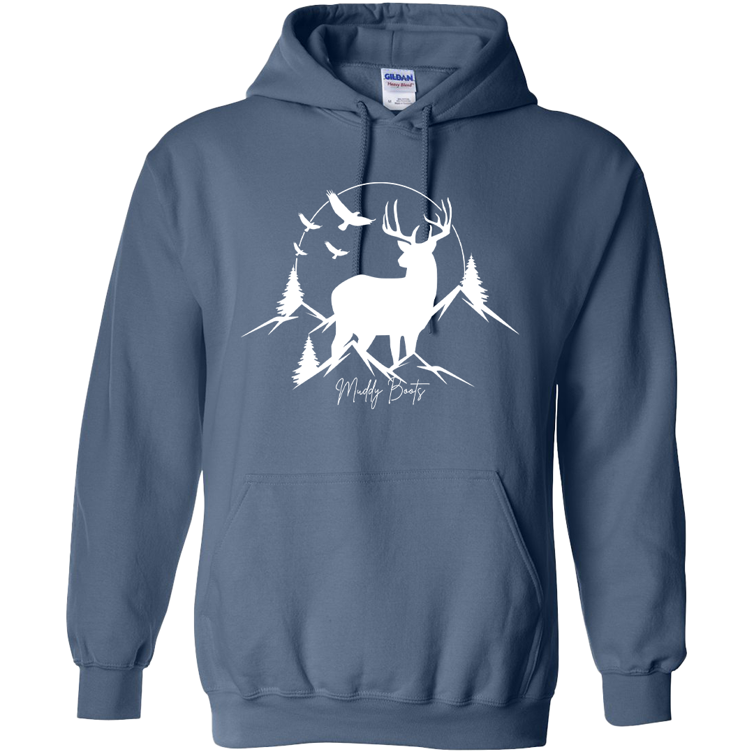 Mountain Deer Adult Hoodie