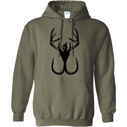 Antler Hook Adult Hoodie