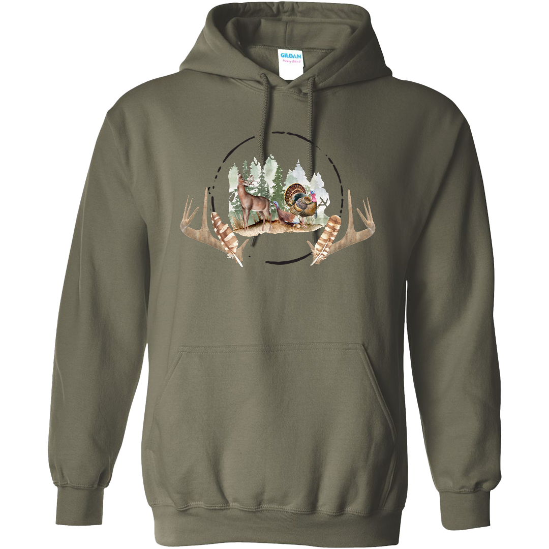 Bucks and Beards Adult Hoodie