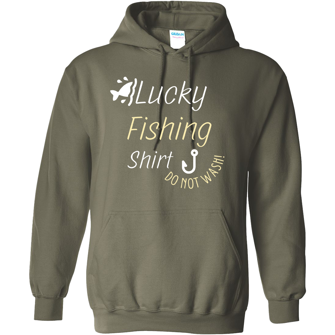 Lucky Fishing Shirt Adult Hoodie