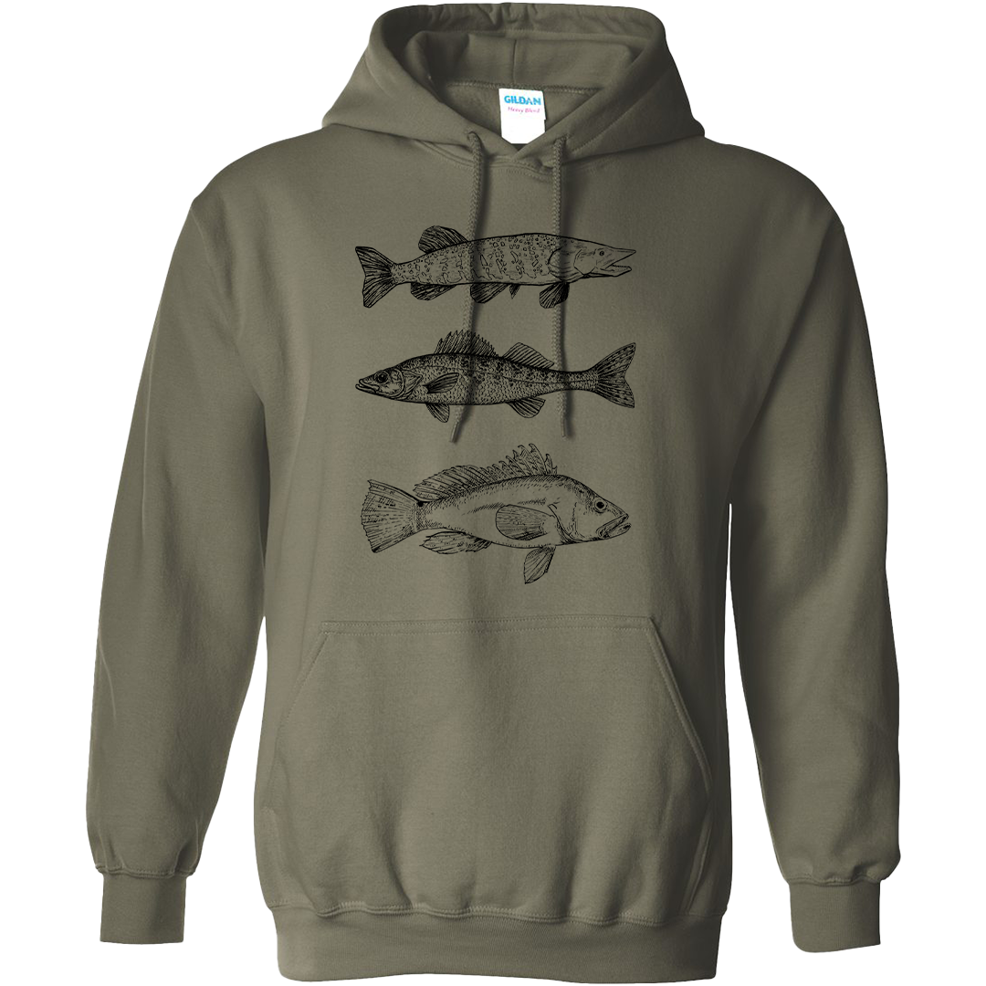 Midwest Fish Adult Hoodie