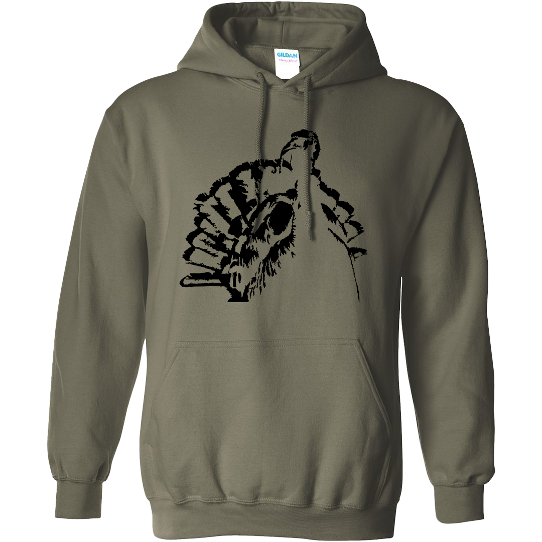 Turkey Contour Adult Hoodie