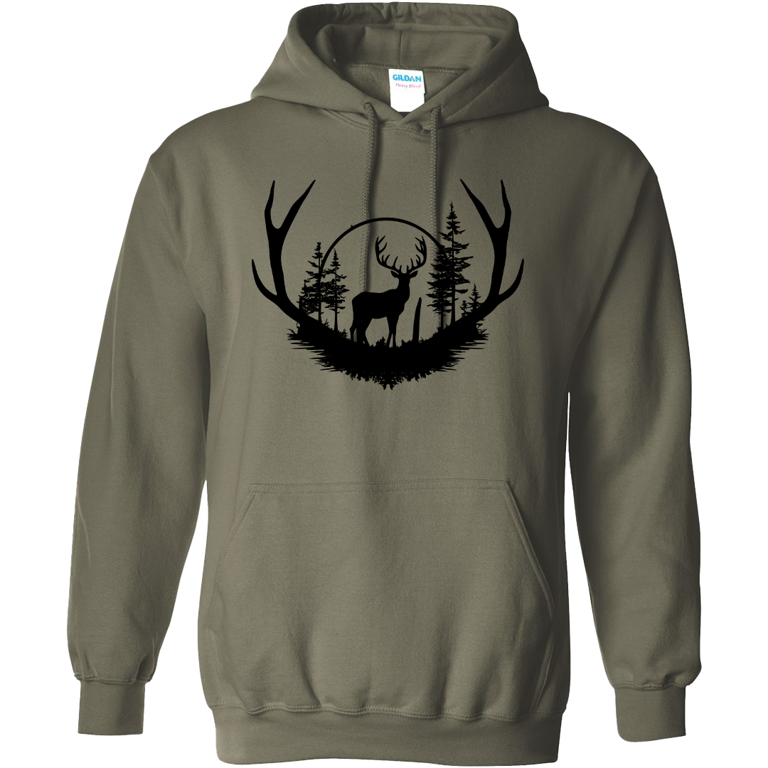 Deer Head Adult Hoodie