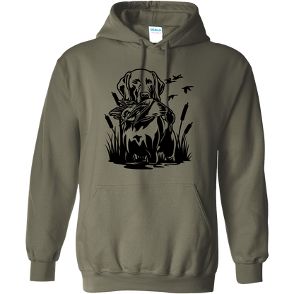 Duck Hunting Dog Adult Hoodie