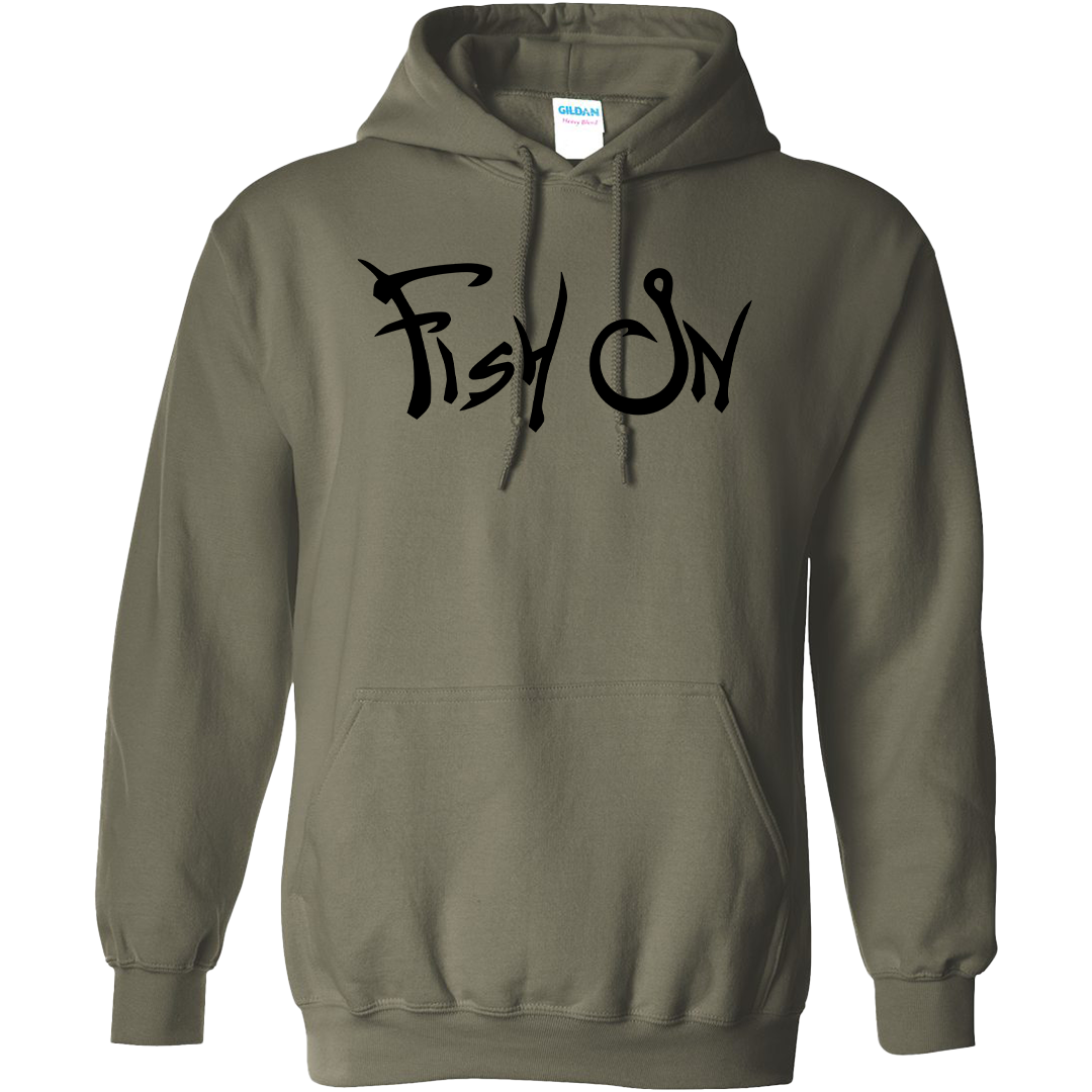 Fish On Adult Hoodie
