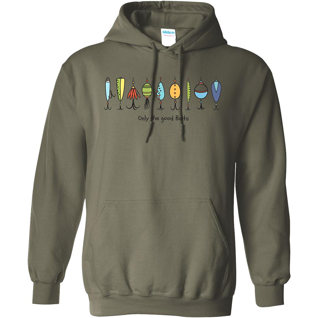 Only The Good Baits Adult Hoodie