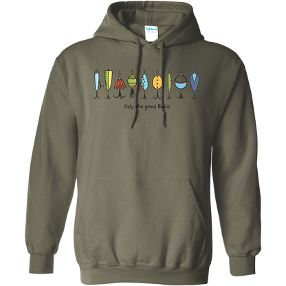 Only The Good Baits Adult Hoodie