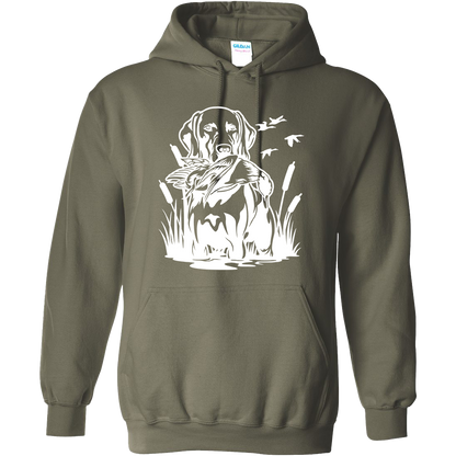 Duck Hunting Dog Adult Hoodie