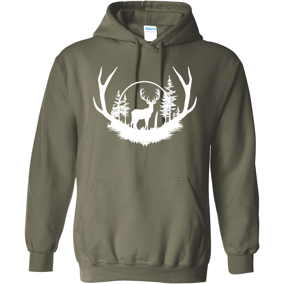 Deer Head Adult Hoodie